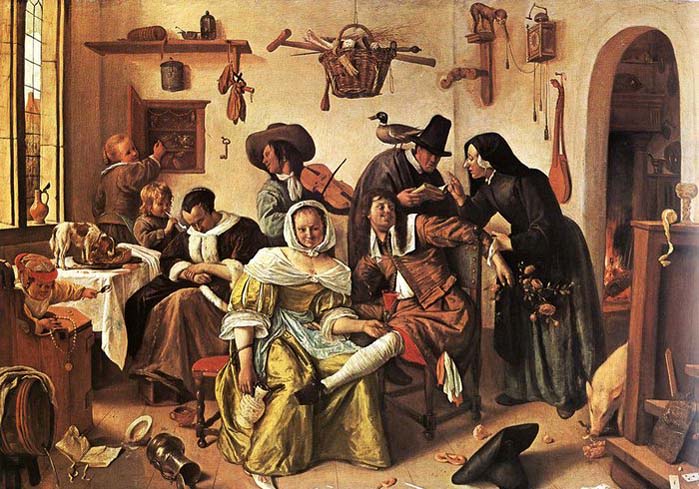 Jan Steen In Luxury, Look Out